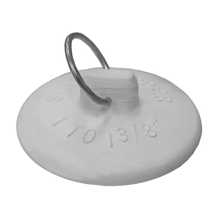 Jones Stephens 1in.-1-3/8in. White Fit-All Basin Stopper P35160